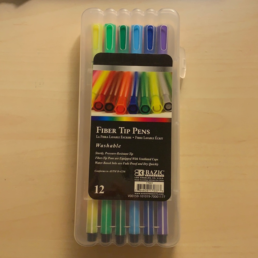 ❤️3 for $15 BAZIC Fiber Tip Pens (12 ct)❤️